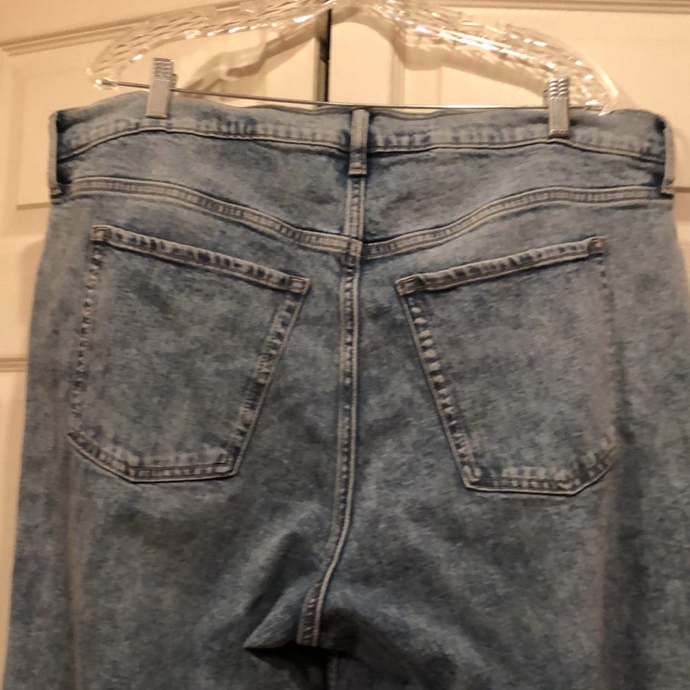 Old Navy sz 20 Extra High Rise Straight-Slim Pockets-Tummy Panel Button Fly - Picture 7 of 10